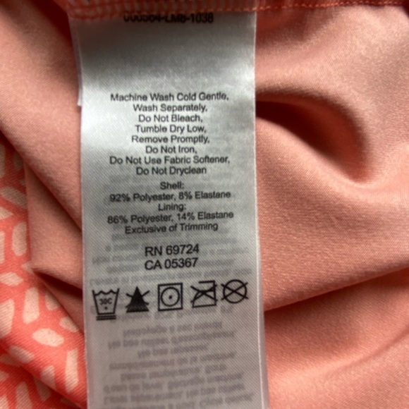 Columbia Omni-Wick Evaporation Dress Straps Orange Peach XL UPF Sun Protection - Picture 5 of 10